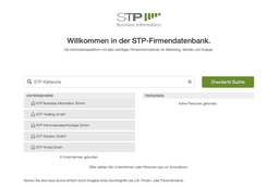 BizApp - die STP Firmendatenbank